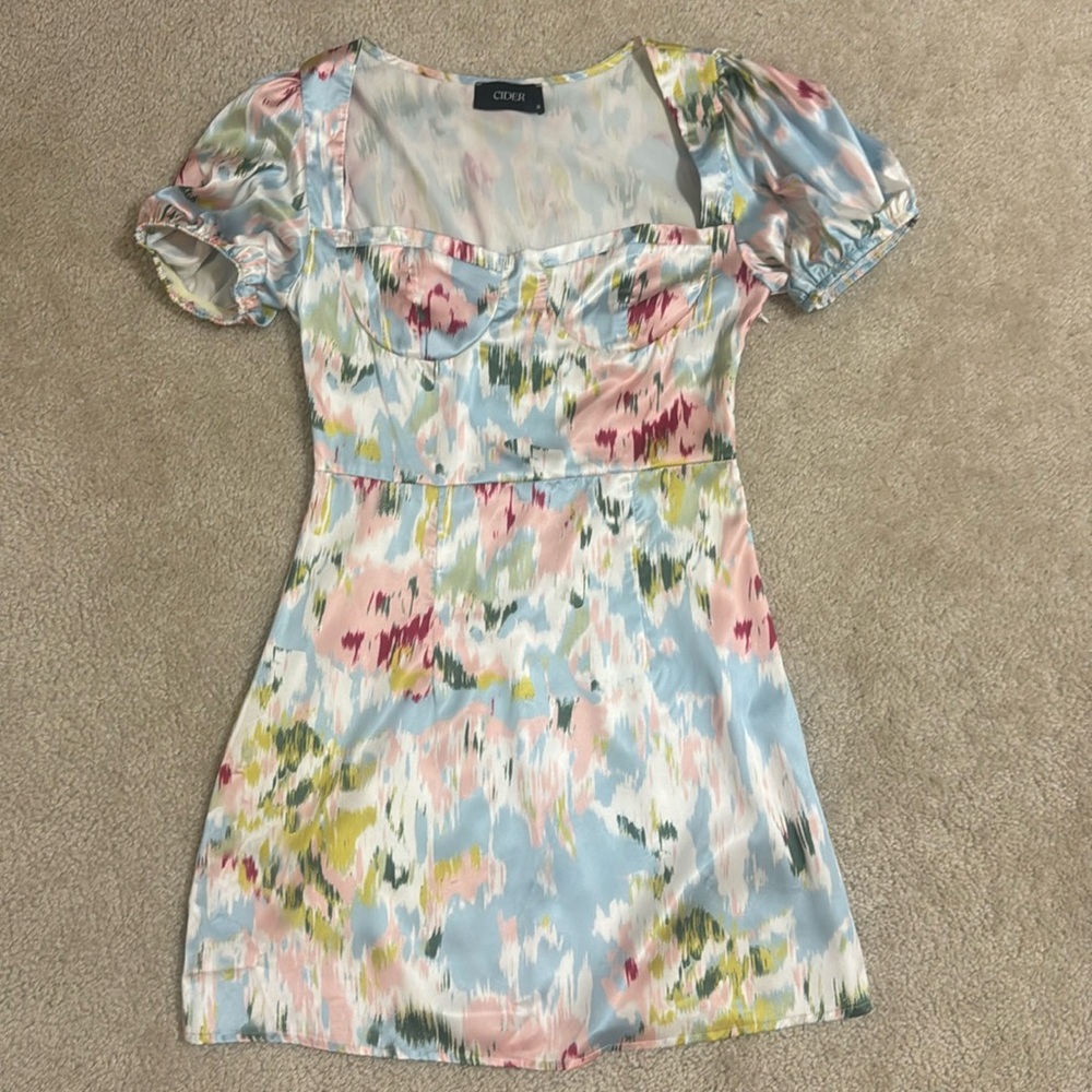Cider Satin Summer Dress